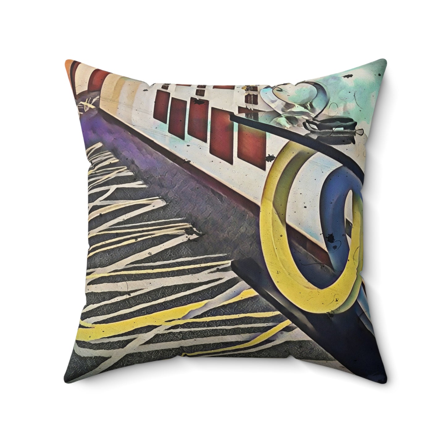 Large Textile And Pattern Square Decorative Pillow