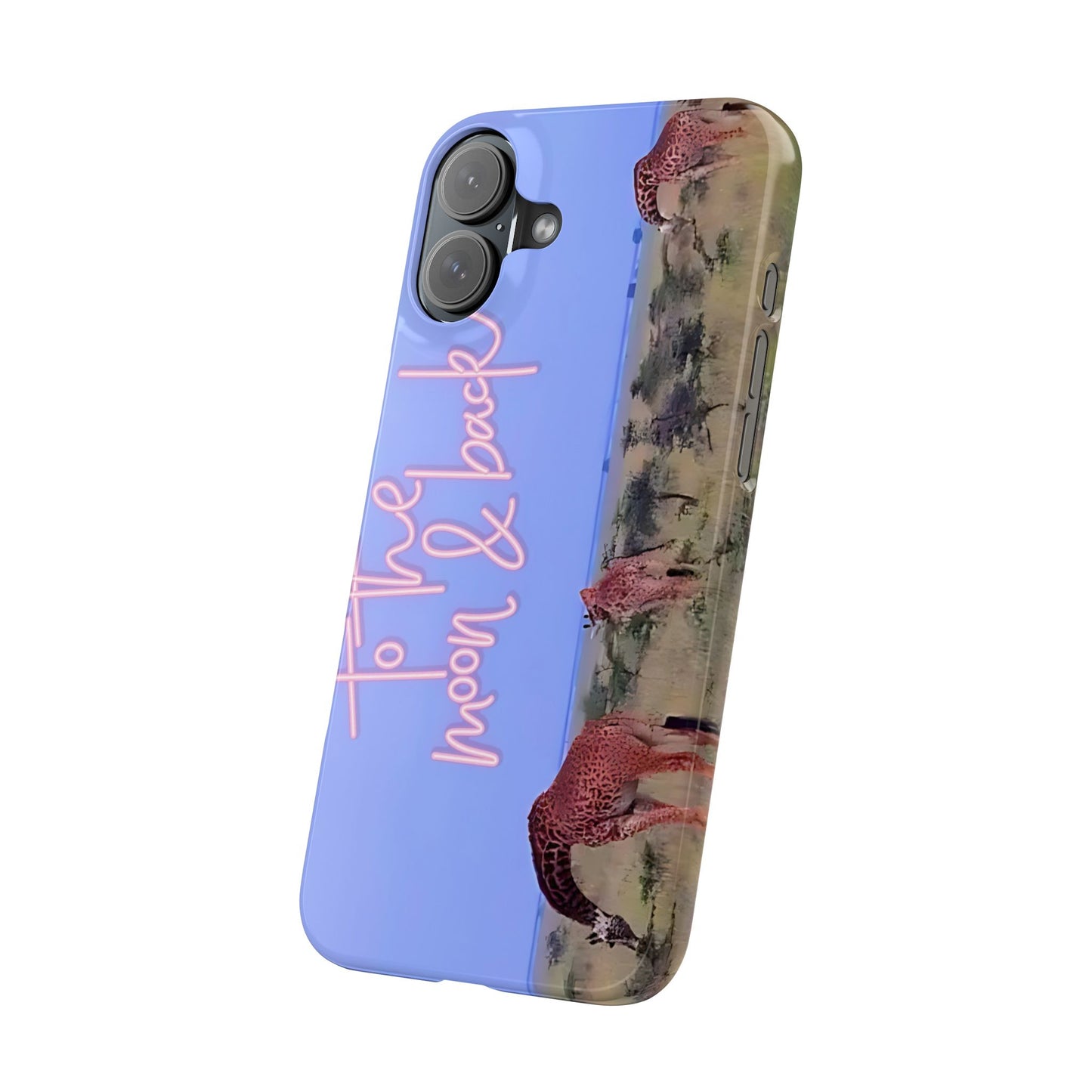 Safari Lovers Phone Case — 'To the Moon & Back' Giraffe Slim Case