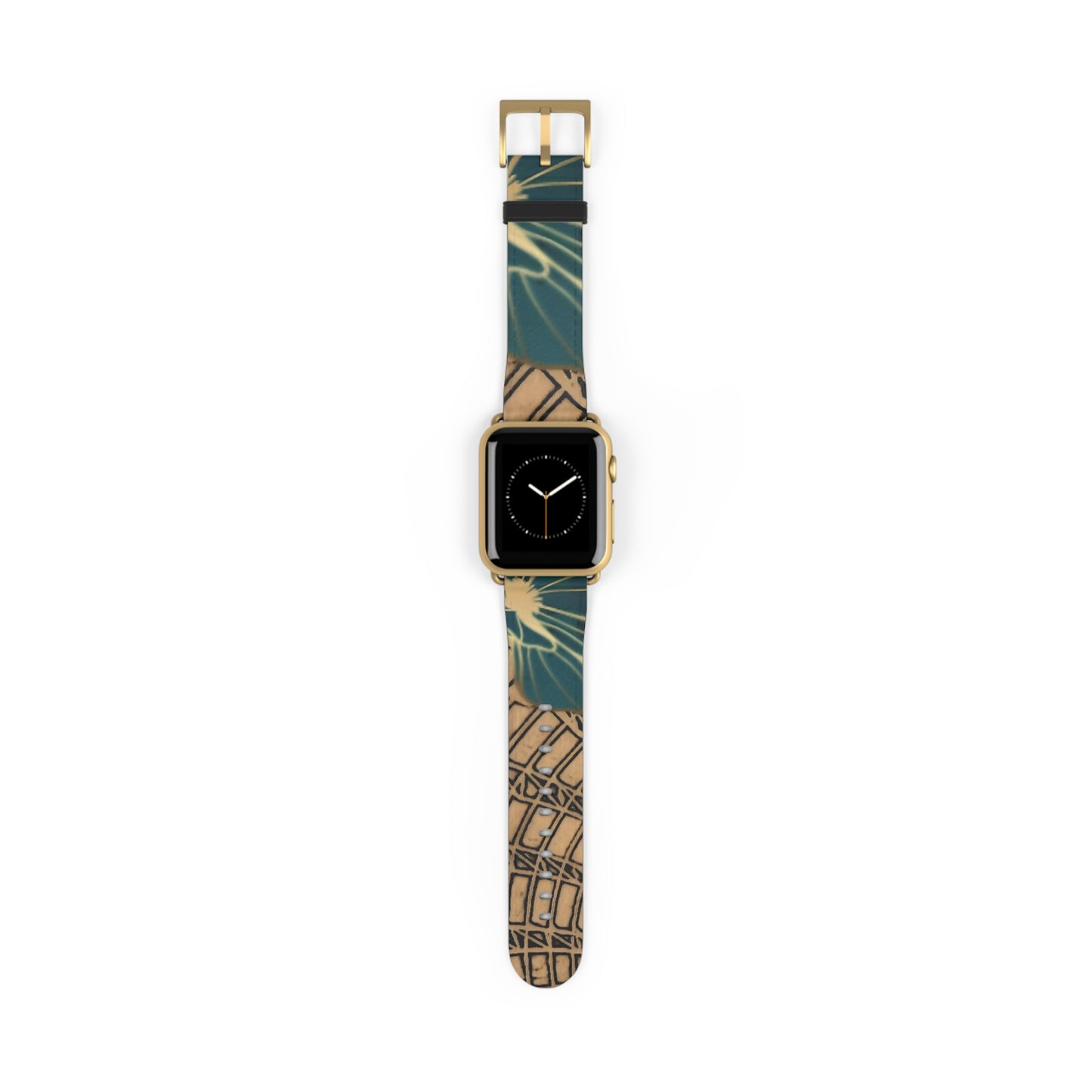 Green Leaf Watch Band — Architectural & Botanical Print Replacement Strap