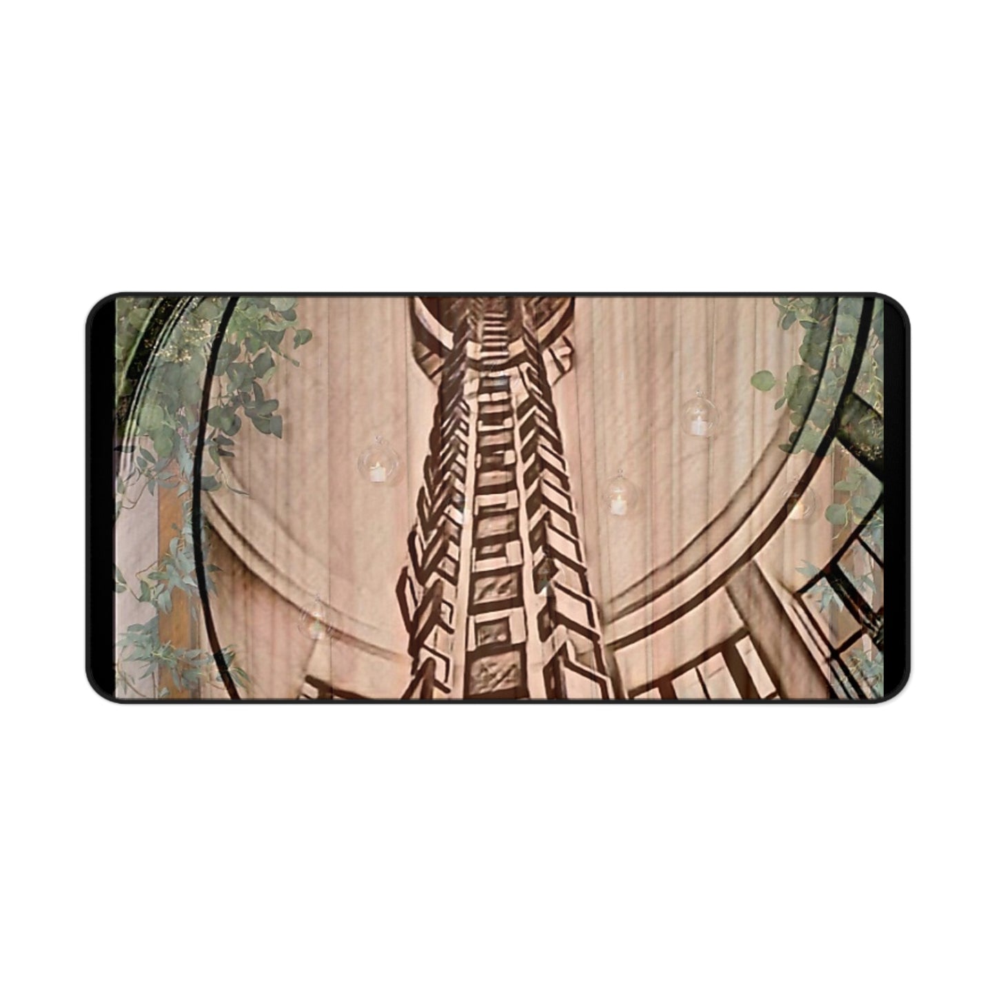 Elegant Decorative Mat with Floral Design