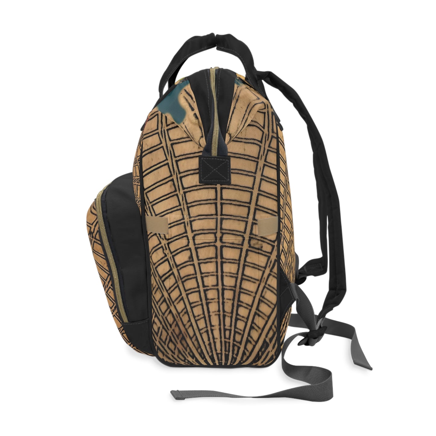 Boho Geometric Diaper Backpack — Multifunctional Baby Travel Bag