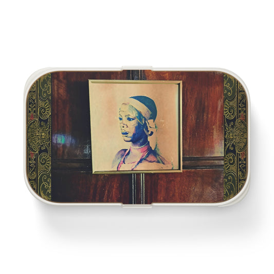 Cultural Art Bento Lunch Box - Stylish Meal Prep Container with Vintage Design