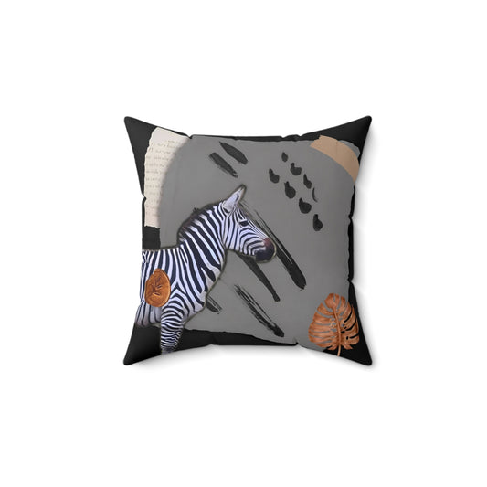 Elegant Zebra Print Pillow - Modern Home Decor Accent