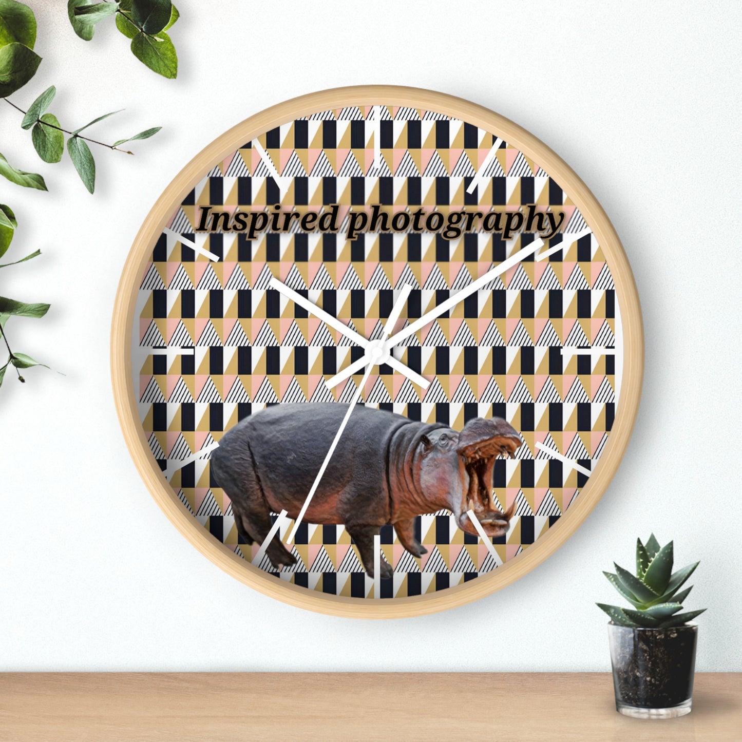 Animal Lovers Photography Wall Clock, Home Decor, Unique Gift, Modern Design, Art Clock