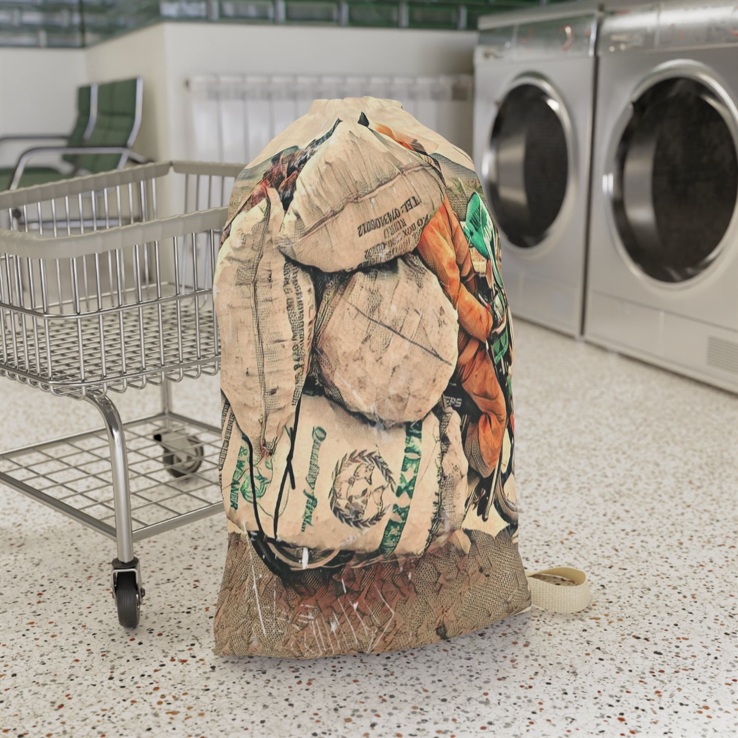 Internationally Inspired Laundry Bag "Buy Any Means Neccessary"( available in 2 sizes )