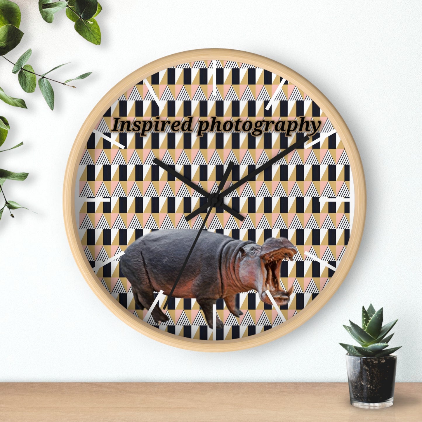 Animal Lovers Photography Wall Clock, Home Decor, Unique Gift, Modern Design, Art Clock