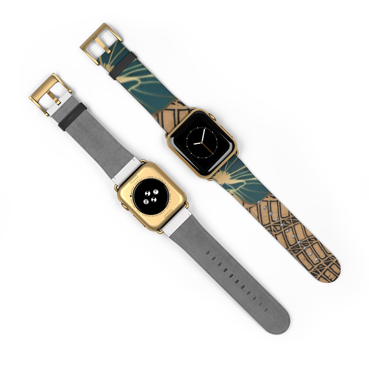 Green Leaf Watch Band — Architectural & Botanical Print Replacement Strap