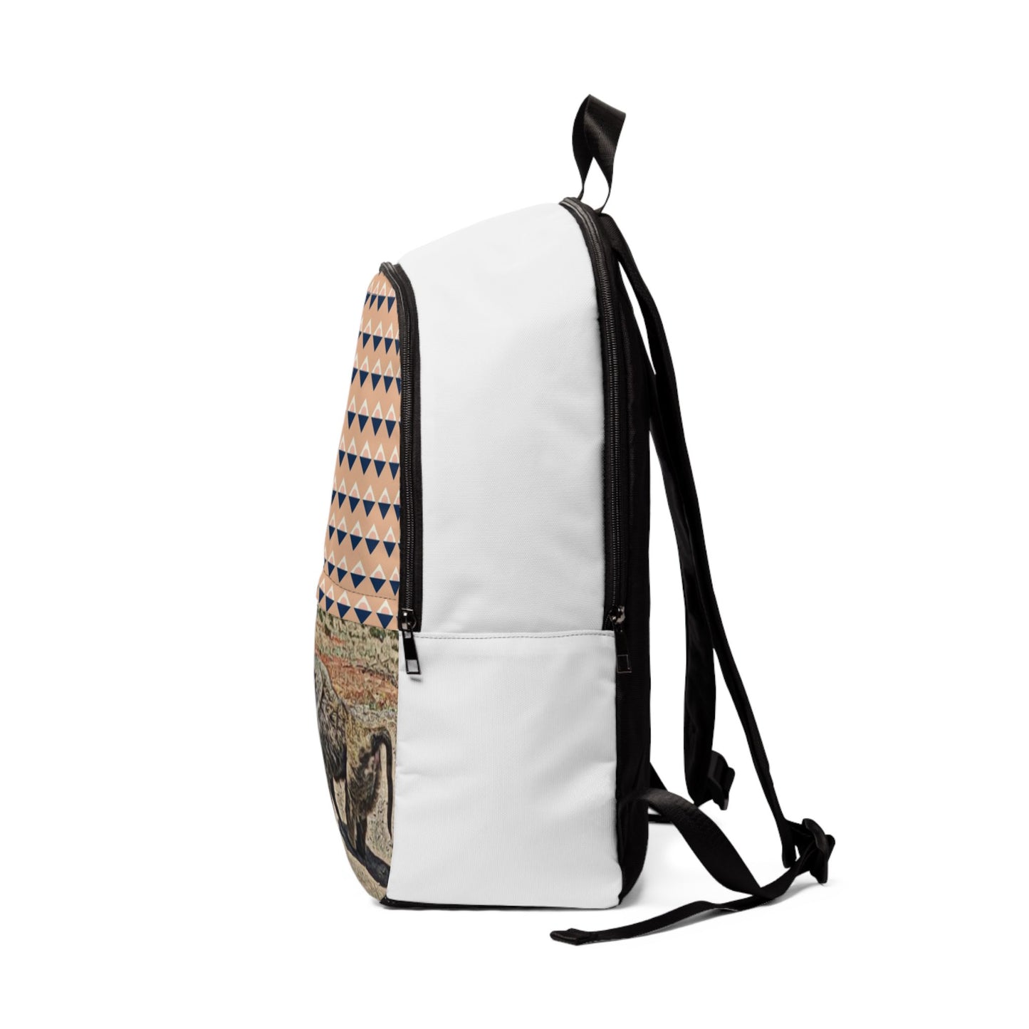 Safari Spirit Unisex Fabric Backpack -Playful Monkey Design Unisex Fabric Backpack