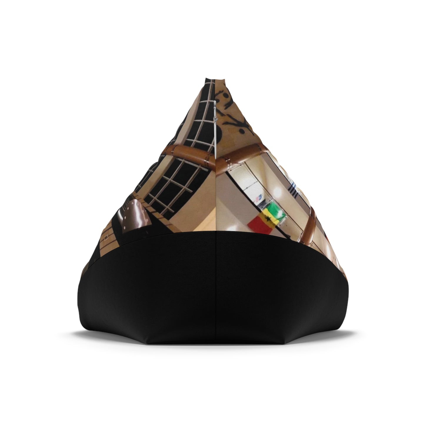 Futuristic Bean Bag Chair Cover – International Architectural Design Lounge Decor