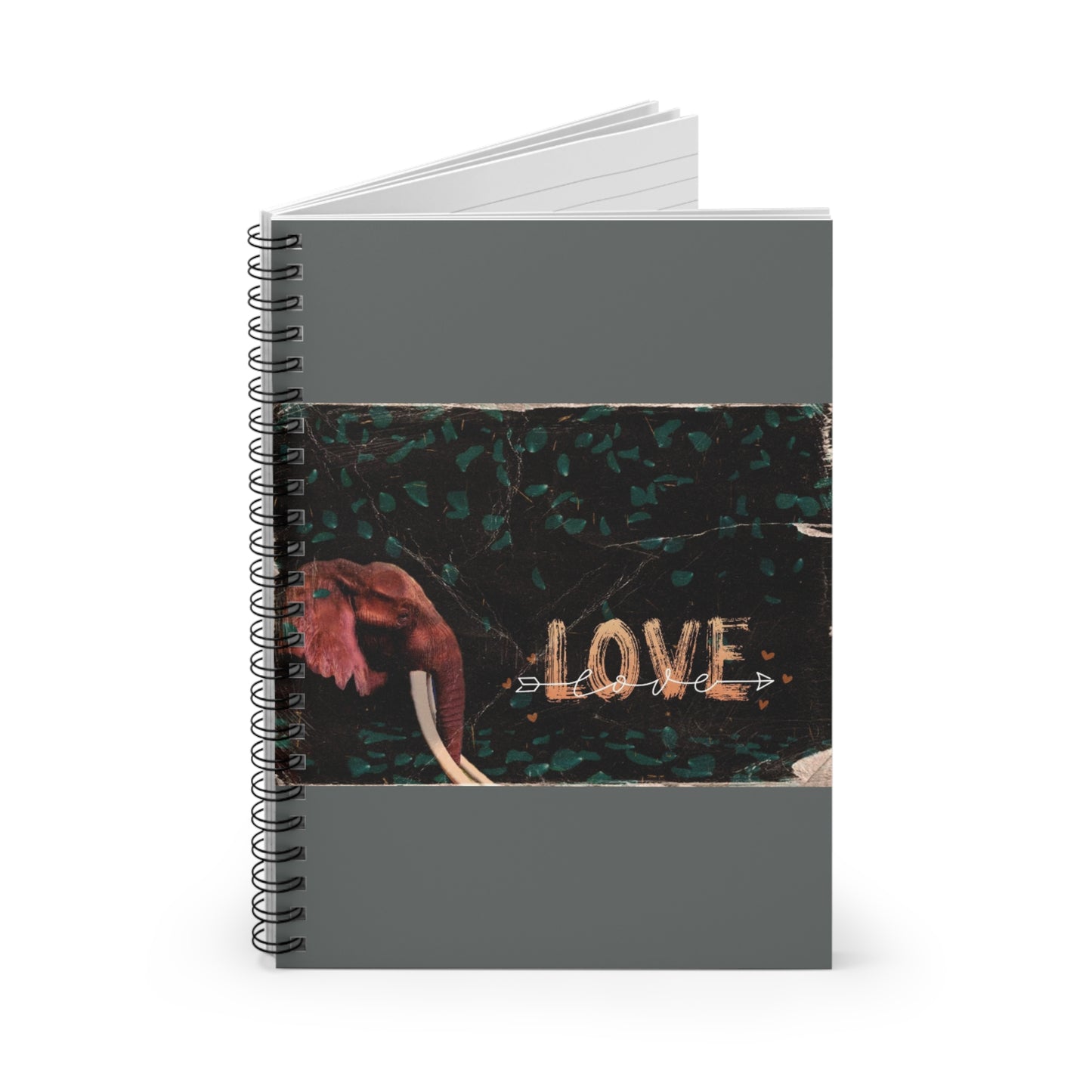 Ruled Lined Journal - Wildlife Inspired For Elephant Lovers