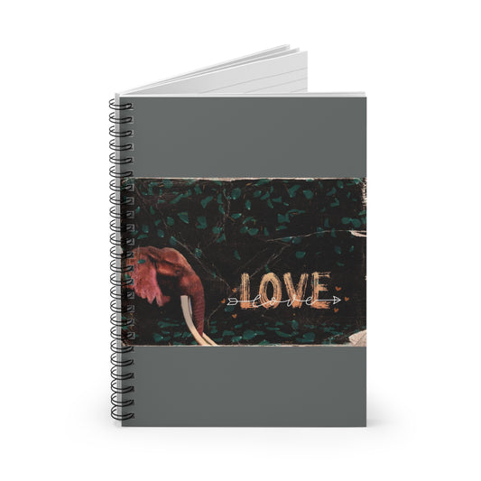 Ruled Lined Journal - Wildlife Inspired For Elephant Lovers