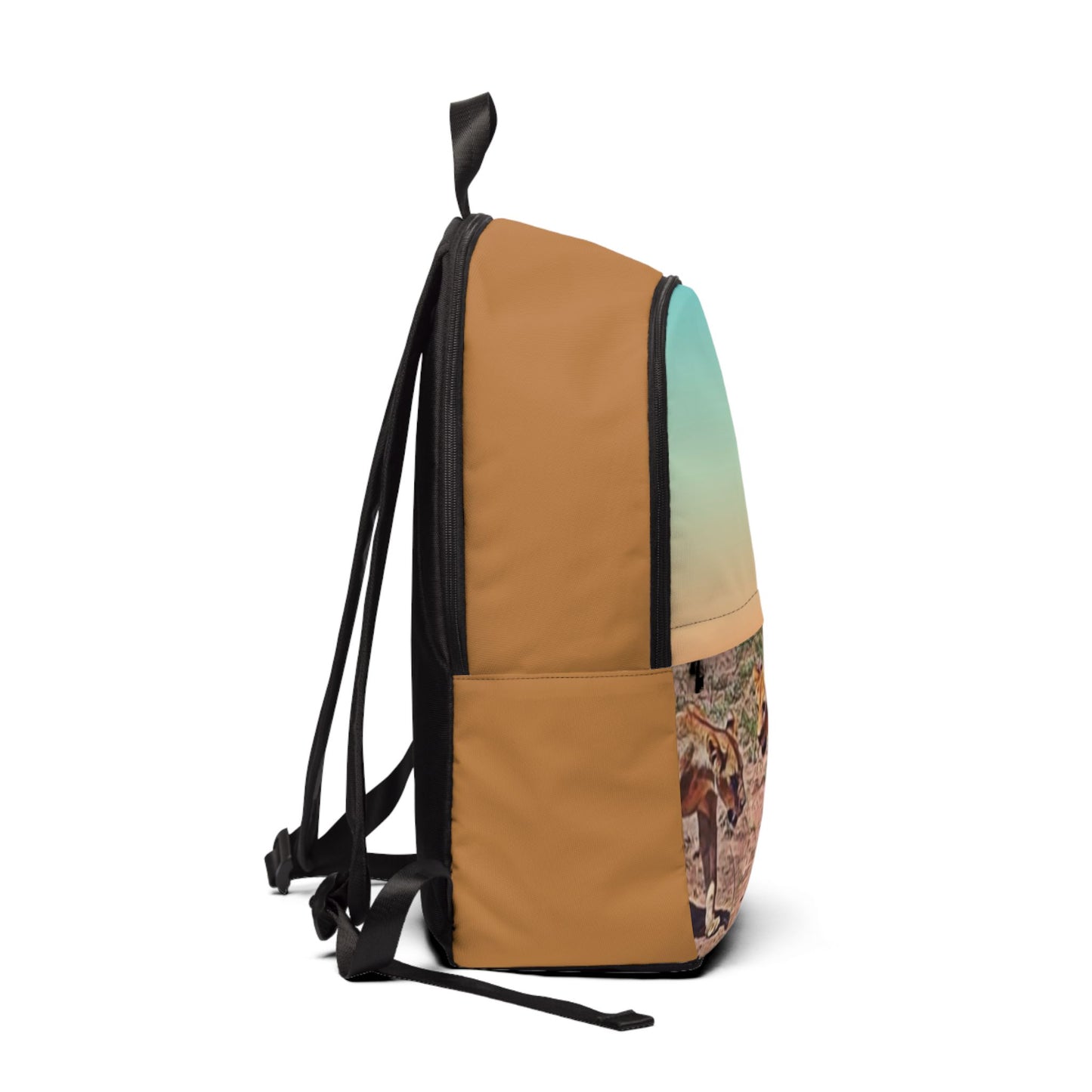 Safari Spirit Fabric Backpack - Trendy Safari-Inspired Design