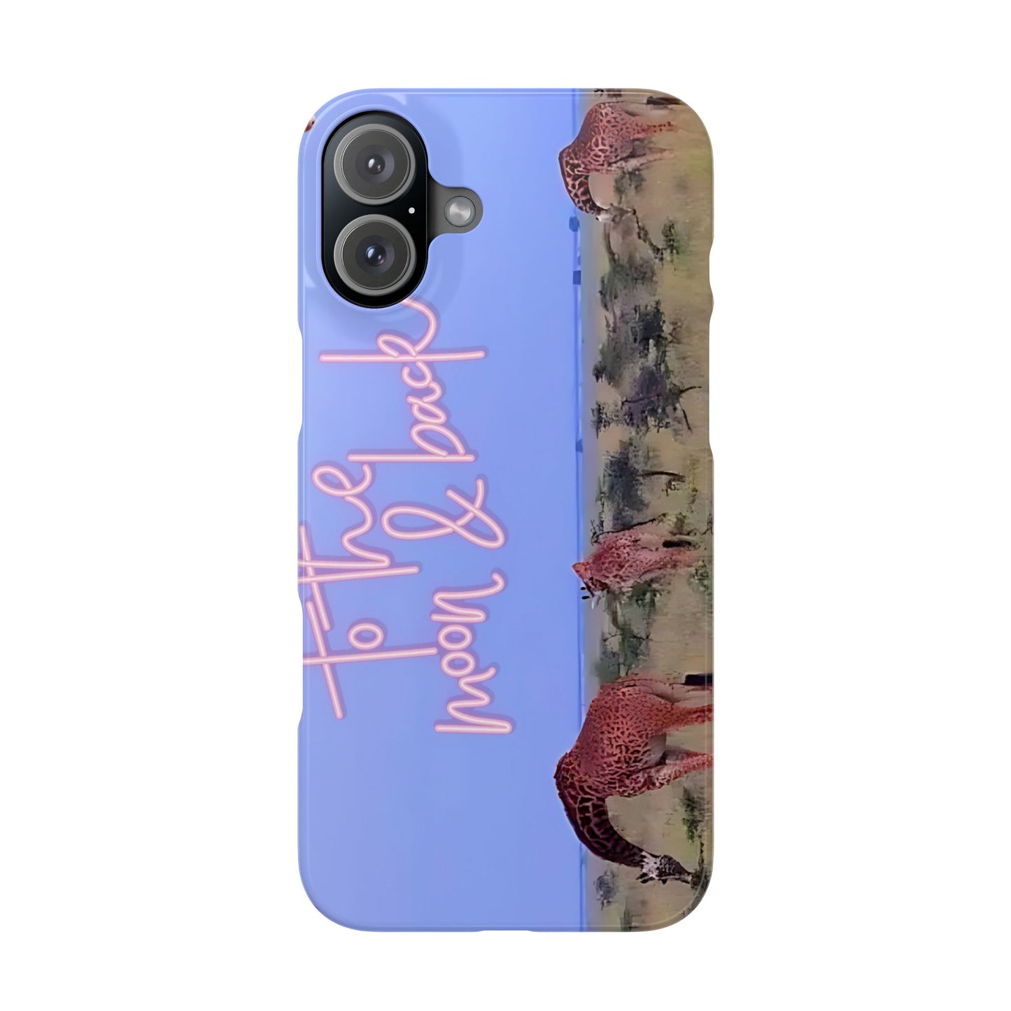 Safari Lovers Phone Case — 'To the Moon & Back' Giraffe Slim Case