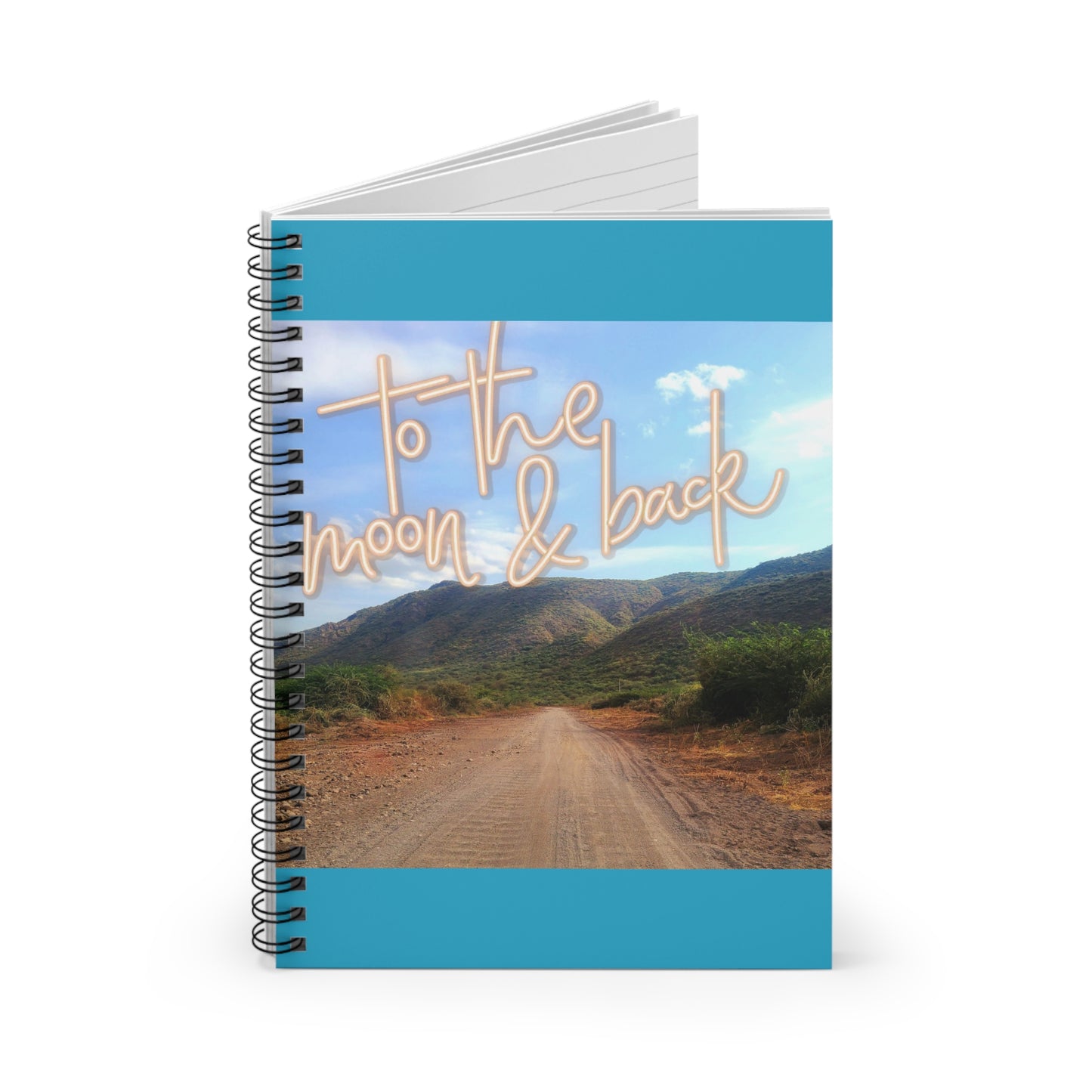 Ruled Line Journal - To the Moon and Back Spiral Notebook