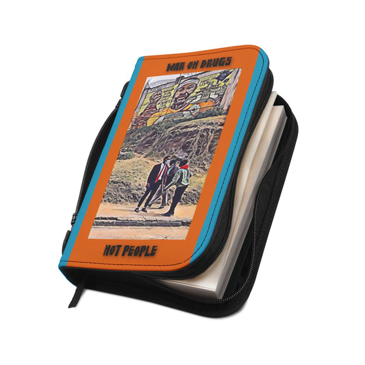 Illustrated Zippered Bible Organizer — "War on Drugs Not People"