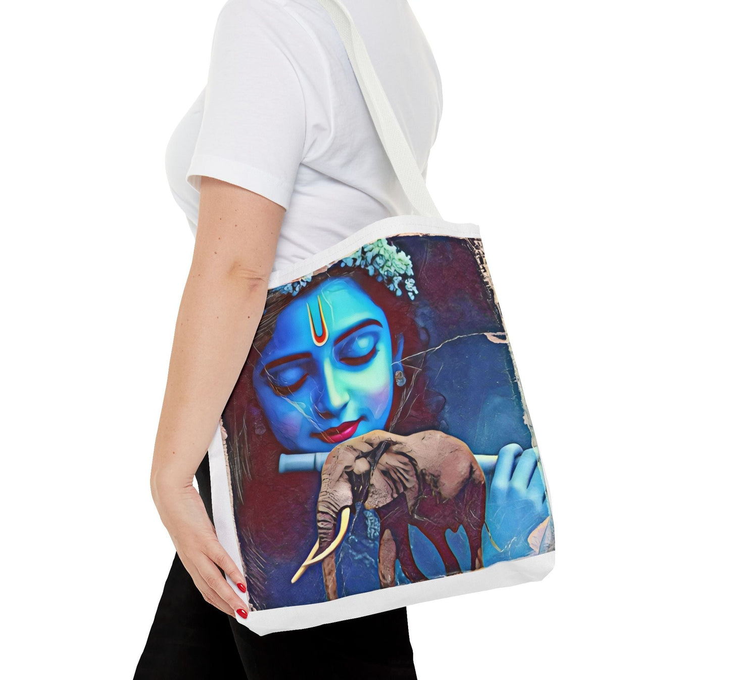 Elephant Mixed Art Tote Bag