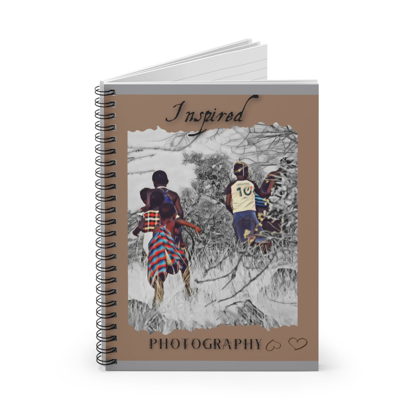 Inspired Photography Spiral Notebook, Artistic Journal, Sketchbook, Unique Gift, Travel Journal, Creative Writing