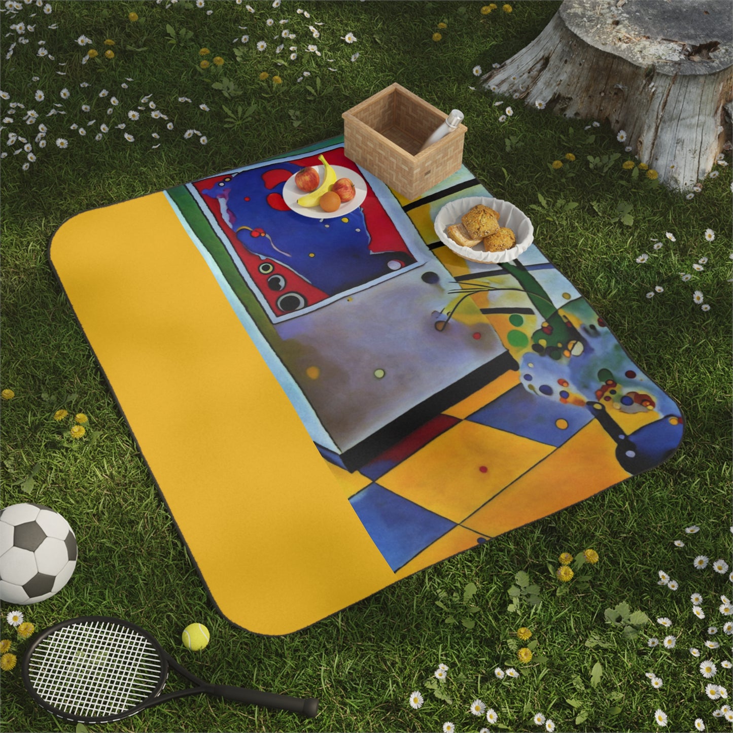 Picnic Blanket - Internationally Inspired Vibrant Abstract Design