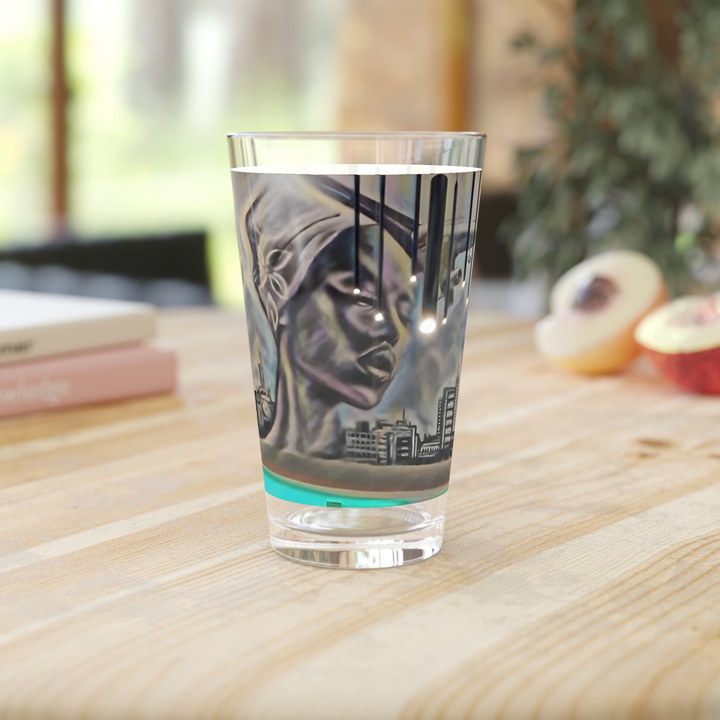 International Urban Art Pint Glass – 16oz | Modern Cityscape Design | Perfect for Celebrations & Gatherings