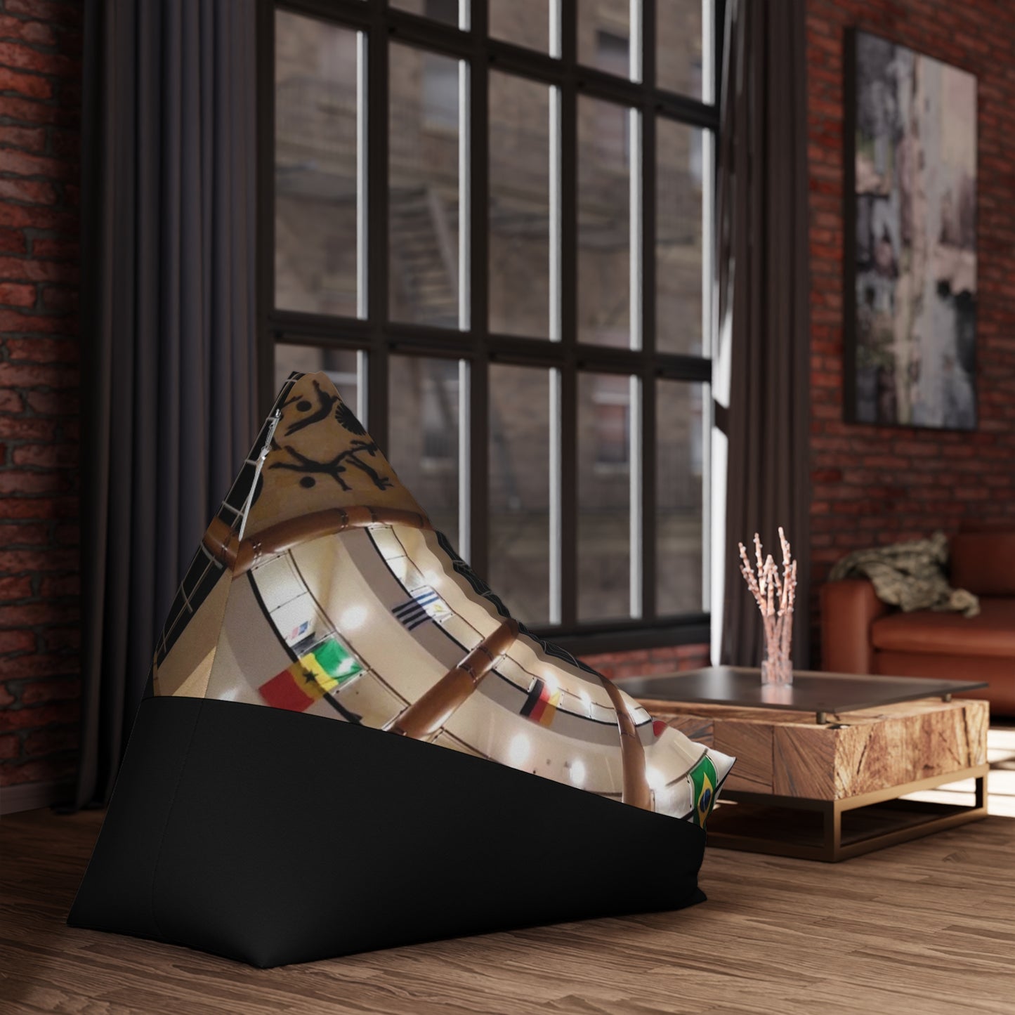 Futuristic Bean Bag Chair Cover – International Architectural Design Lounge Decor