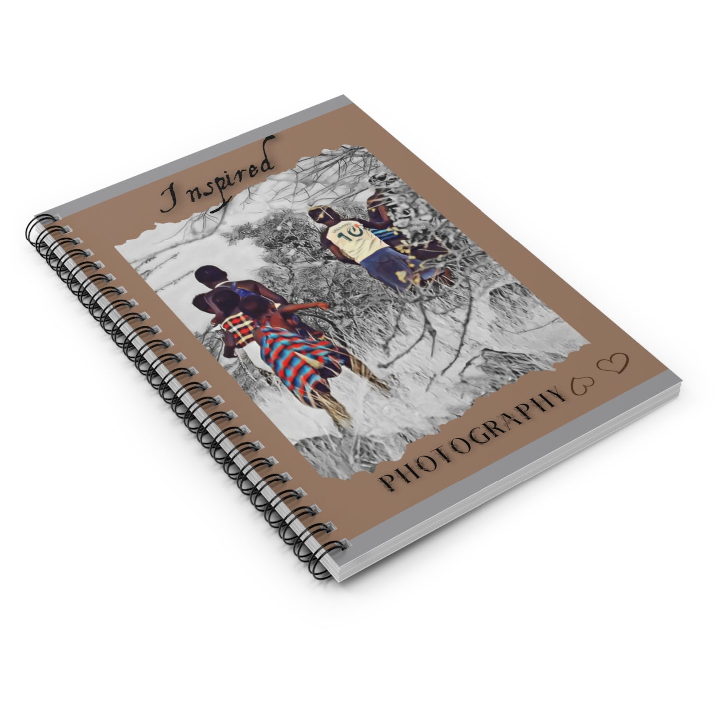 Inspired Photography Spiral Notebook, Artistic Journal, Sketchbook, Unique Gift, Travel Journal, Creative Writing