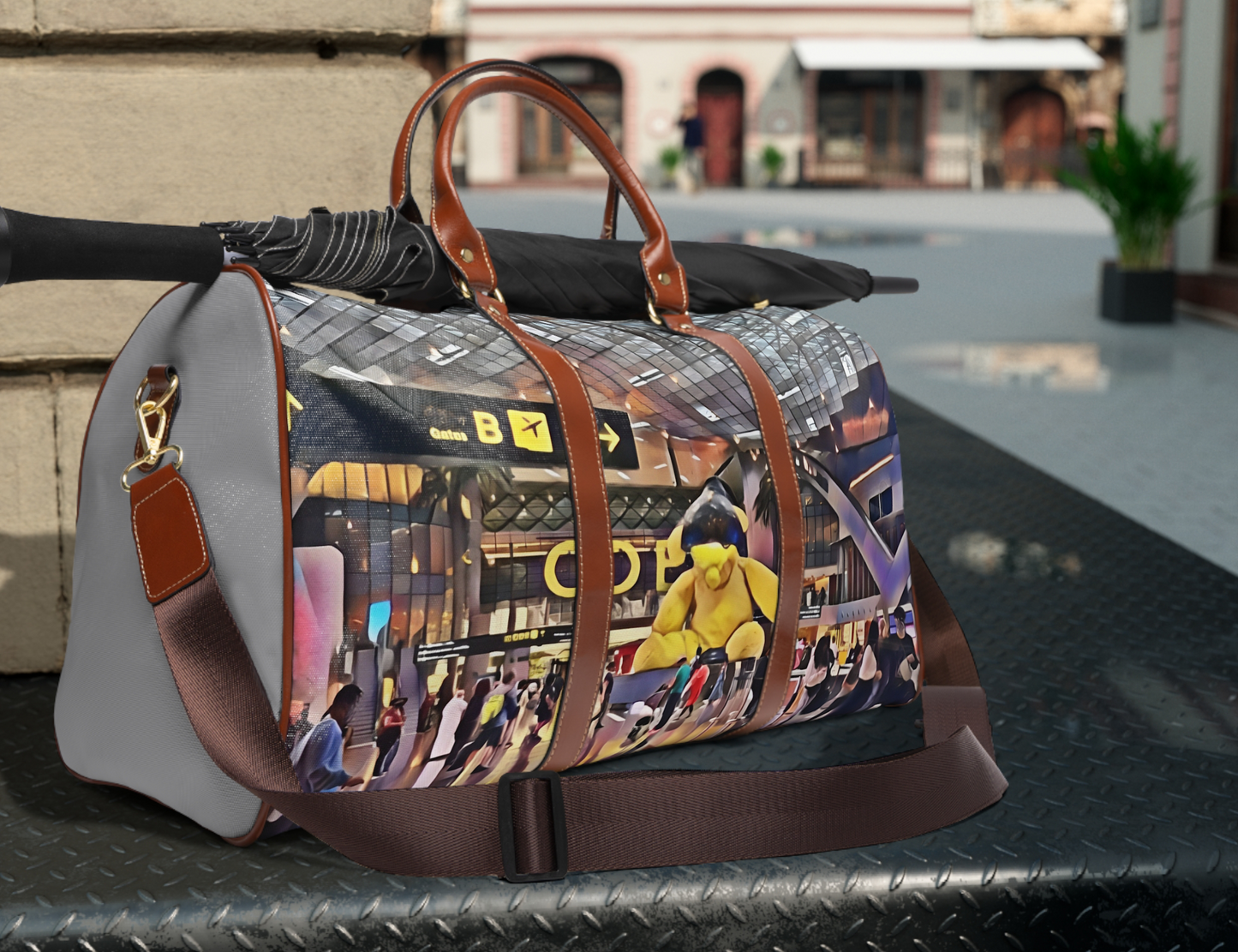 Personality Waterproof Travel Bag - Stylish and Functional Luggage for Adventurers